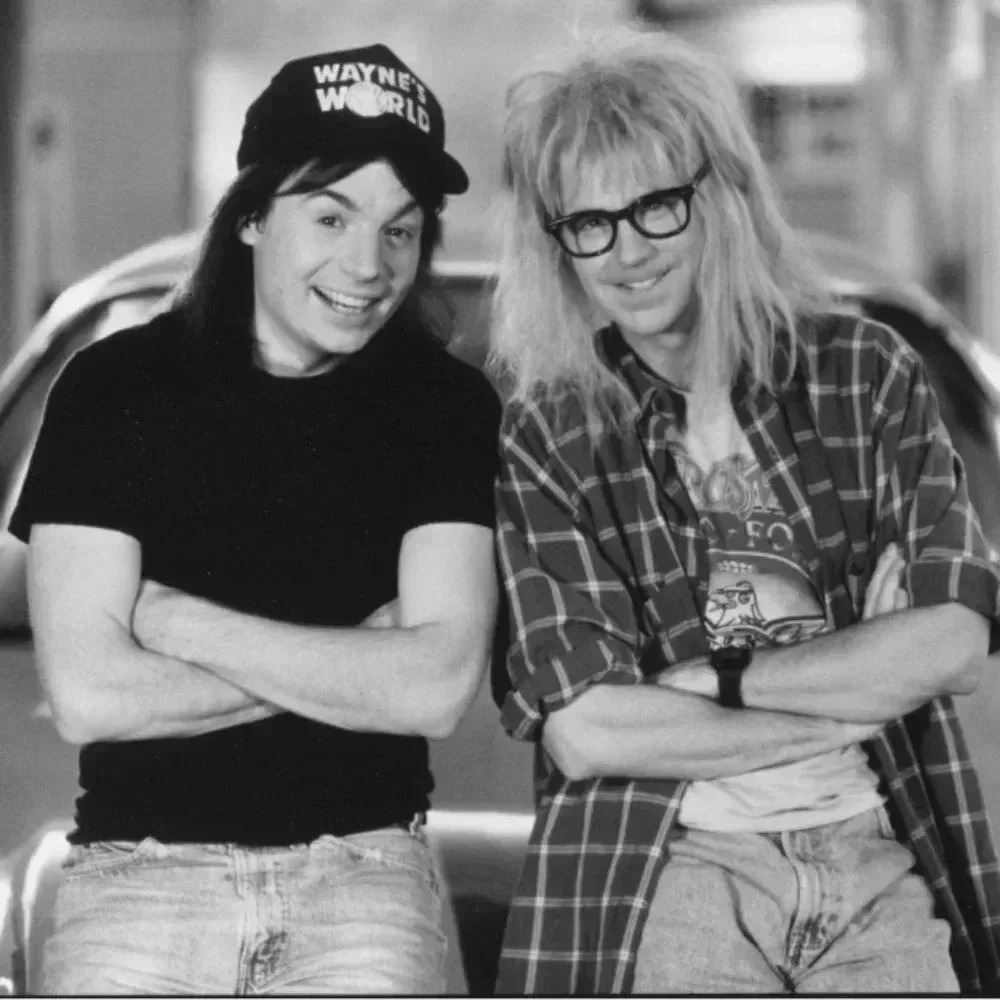 Vintage Wayne's World Dana Carvey / Mike Myers Waynes World Photo #2699